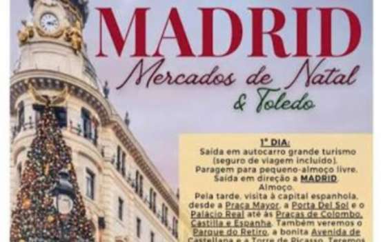 MERCADO DE NATAL MADRID E TOLEDO (19/20 Dezembro)